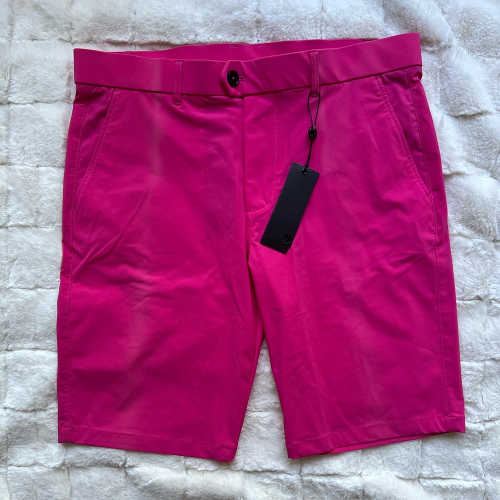 Men's Greyson Montauk Pink Golf Shorts
